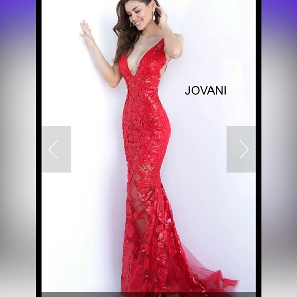 Like new. Only worn once. Stunning Jovani dress. Size 2. - Picture 1 of 5